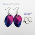 Handmade Bi Pride Earrings – Anodized Aluminum Chainmail Scales Jewelry
