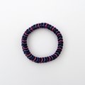 Bi pride bracelet, stretchy chainmaille box chain, bisexual jewelry, pink purple blue