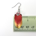 LGBTQ pride earrings, gay pride jewelry, mismatched rainbow chainmail scales earrings