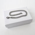 Stainless steel chain bracelet, 5mm curb chain, women's steel bracelet, men's steel bracelet