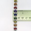 Gay pride bracelet, LGBT chainmaille bracelet, rainbow jewelry, barrel weave chainmaille