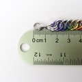 Gay pride chainmaille bracelet, rainbow jewelry, LGBT jewelry, Half Persian 4 in 1 chainmaille
