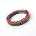 Pan pride stretch bracelet, chainmail box chain