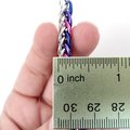 Bisexual pride bracelet, chainmaille half Persian 4 in 1 weave,  pink purple blue