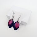 Handmade Bi Pride Earrings – Anodized Aluminum Chainmail Scales Jewelry