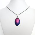 Handmade Bi Pride Pendant – Anodized Aluminum Chainmail Scales LGBTQ+ Necklace