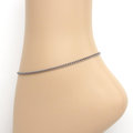 2mm stainless steel curb chain bracelet, anklet, or necklace, choose your length, thin curb chain jewelry for men or women