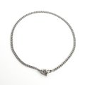2mm stainless steel curb chain bracelet, anklet, or necklace, choose your length, thin curb chain jewelry for men or women