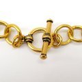 Clearance 50% off, Chainmaille shaggy loops necklace in gold aluminum