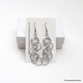 Simple chainmail earrings, chain dangle earrings