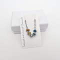 AroAce pride anklet, chainmail barrel weave, LGBTQIA jewelry, anodized aluminum and stainless steel