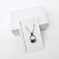 Minimalist Asexual Pride Pendant with Floating Rings in Ace Flag Colors - Handmade LGBTQ+ Jewelry