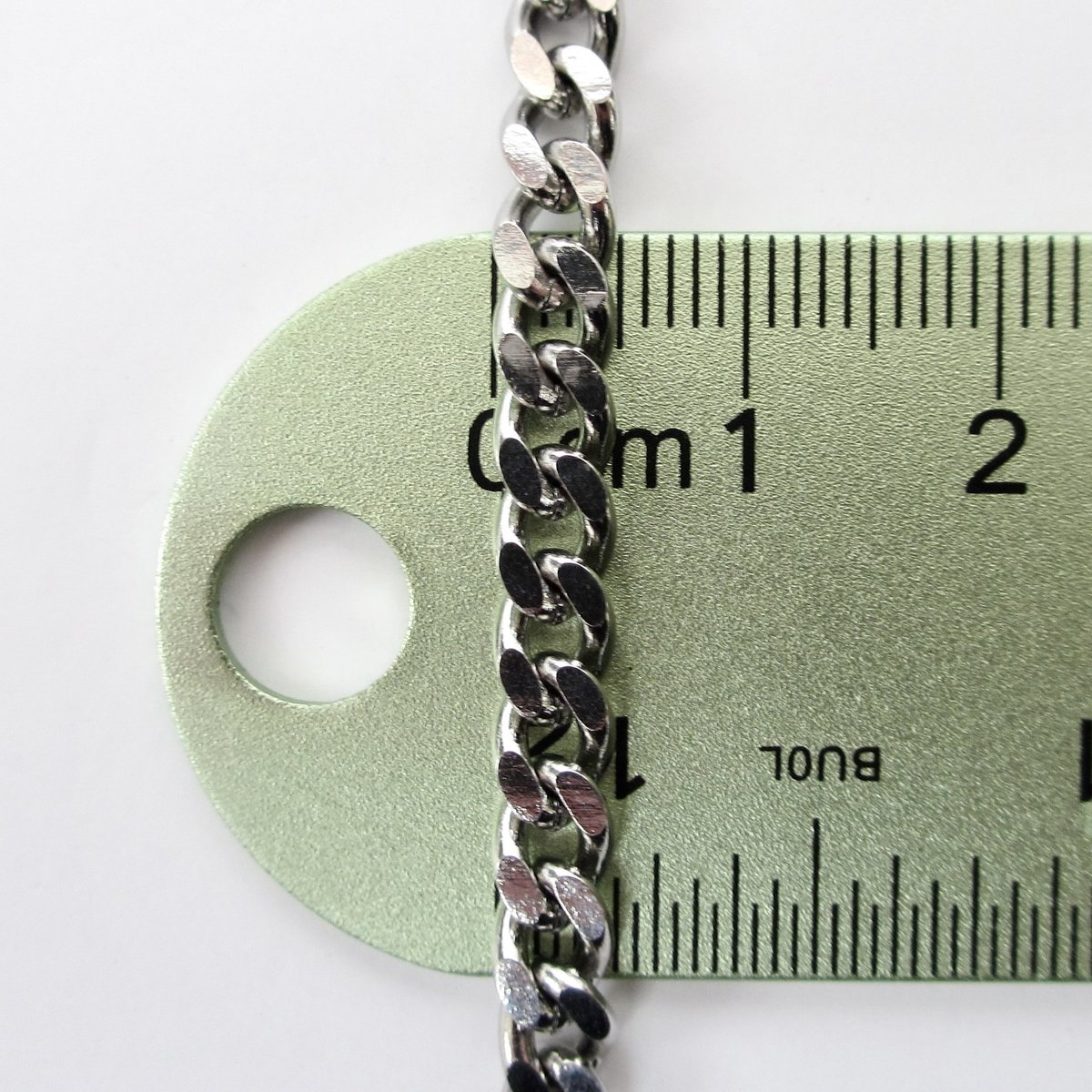 Stainless steel chain bracelet, 5mm curb chain, women's steel bracelet, men's steel bracelet