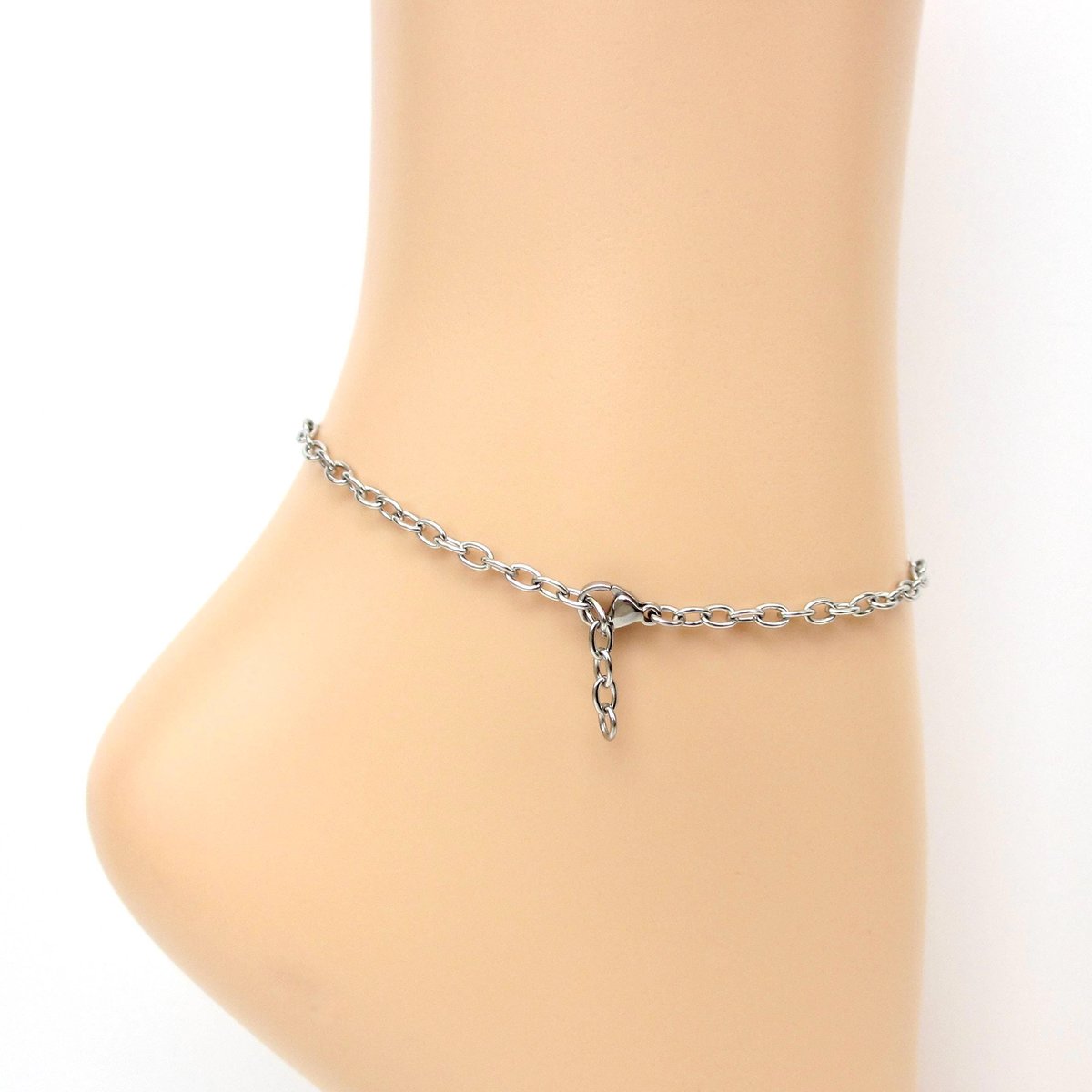 Pansexual pride anklet, chainmail barrel weave, subtle LGBTQIA jewelry gifts