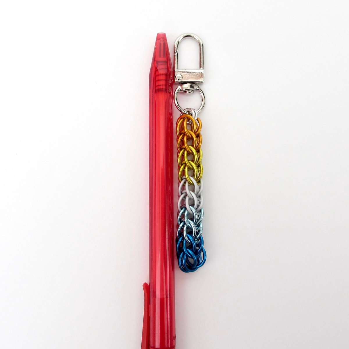 LGBTQ+ Pride Bag Charms, Choose Your Flag, Chainmail Accessories