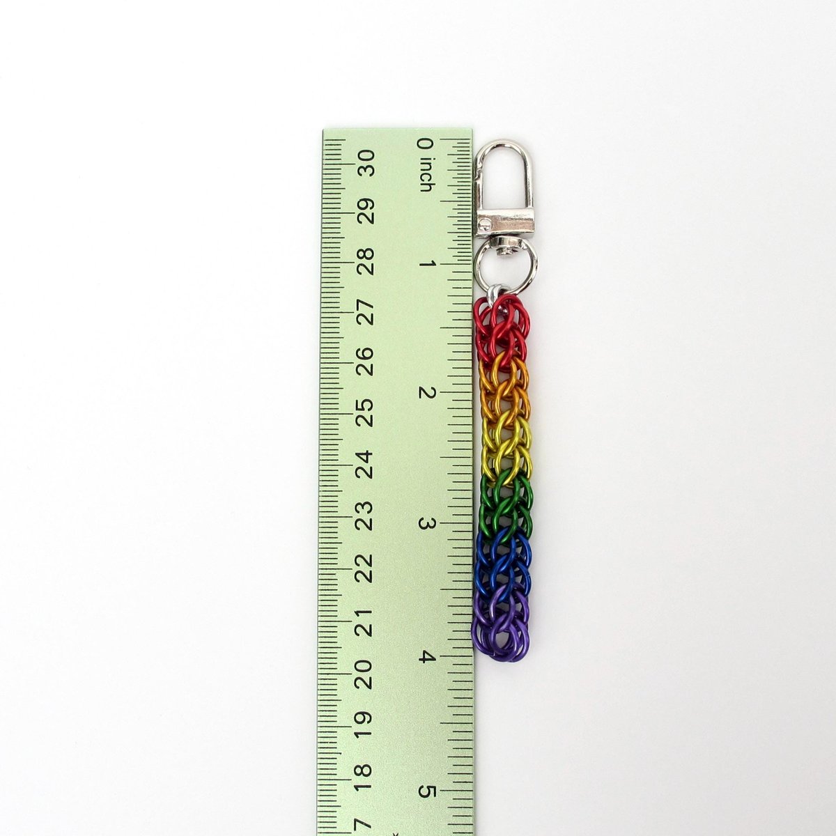 LGBTQ+ Pride Bag Charms, Choose Your Flag, Chainmail Accessories